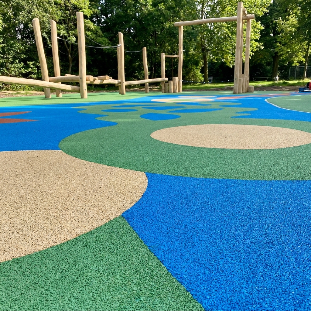 Finished wet pour surface